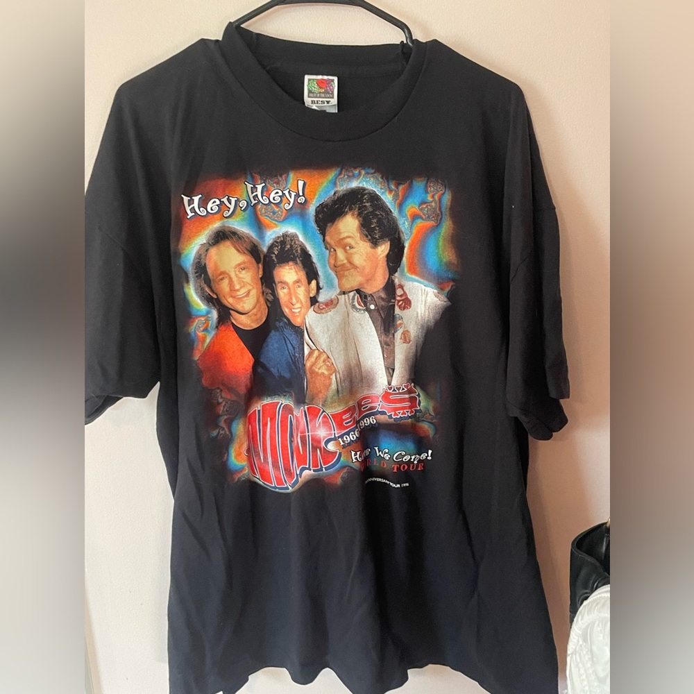 Vintage Monkees 30th Anniversary World Tour Tee XXL Single Stitch